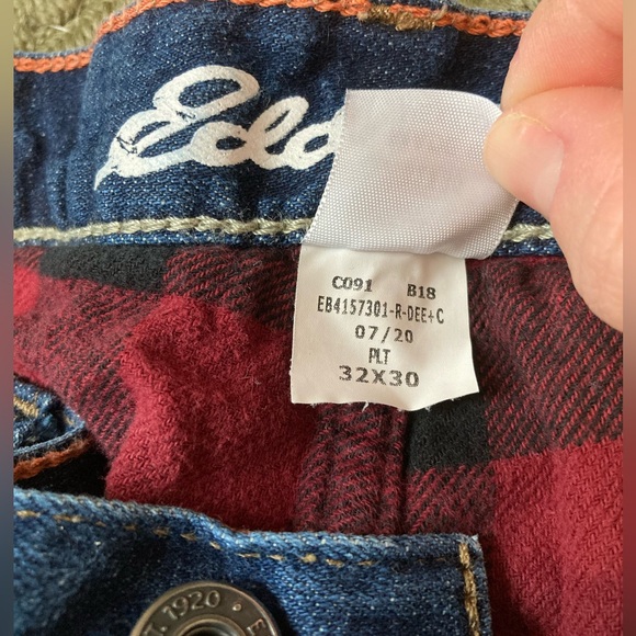 Eddie Bauer Flannel Lined Jeans Size 32x30 - Picture 5 of 15